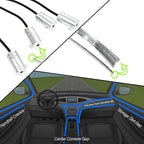 Monster Bluetooth Sound Reactive RGB Fiber Optic Car Interior Lighting Kit, Use Remote/Downloadable App to Customize, Sound-Reactive Mode, Easy Installation, 13ft Cable/12V Adapter Included, 4-Pack