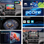 4G LTE QLED Radio for Honda Accord 10th Gen 2018-2022 Upgrade,8-Core CPU Touch Screen Stereo,Wireless CarPlay & Android Auto,Support OEM SWC and Camera