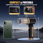 4-in-1 Cordless Car Vacuum Cleaner, 14000PA Powerful Handheld Vacuum with Air Duster & Inflator, Portable Rechargeable Vacuum for Car Pet Hair, Home, 4000mAh & Washable HEPA Filter