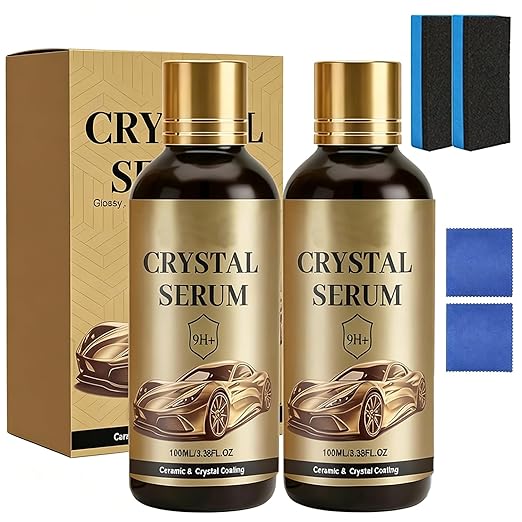2PCS PTZ Cristal Serum, Advanced Graphene Ceramic Coating for Cars | 9H Graphene, Ultimate Quick Effect Car Coating Spray for Shine & Protection, Nano Coat Restore for Paint, Glass & Wheel