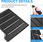 Center Console Tray Liner for 2022-2025 2026 Toyota Tundra Accessories (Only fits Platinum, 1794, TRD PRO, Capstone) & 2023-2025 2026 Sequoia Console Organizer Liner Anti-Slip Silicone Mat Pad 2 Pcs