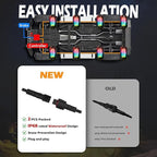 RGB LED Rock Lights Kit, 12 pods Multicolor Neon Light with Bluetooth App/Remote Control Flashing Music Mode, Aluminum Metal, IP68 Waterproof, 12v for Truck ATV UTV SUV