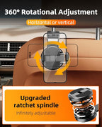 1 Pack Headrest Hook for Car Seat Back with Phone Holder, Multifunctional Car Seat Hooks for Purses and Bags Handbag Grocery Bag, Purse Hanger Car Organizers and Storage Accessories Interior