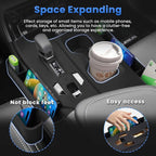 Autorder Silicone Center Console Organizer&Cup Holder for 2022-2025 2026 NX 250/350/350H/450H Accessories Seat Gap Storage Box with Cup Holder Insert Tray Anti-Scratch Gear Shift Panel Trim Cover