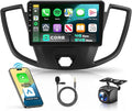 Snapdragon 8 Core 4GB+64GB 5/6Ghz WiFi for Ford Transit 2013-2019 Car Stereo with Android 15 Radio 9 Inch 1280 * 720 IPS Touchscreen Carplay/Android Auto GPS FM/RDS SWC Camera