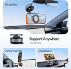 Car Phone Holder, iPhone 17 Pro Max Car Mount [All Metal] Premium Aluminum Car iPhone Holder [80 LBS Suction & 3600gf Magnetic] 360° Adjustable Car Phone Holders for iPhone 17-12