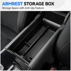 ELECFRESH 4PCS Center Console Organizer Tray for 2025 2026 Toyota Camry Accessories, Armrest Storage Box, Cup Holder, Wireless Charging Mat for Toyota Camry