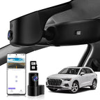 Front 4K + Rear 1080P Dash Cam for Audi 2019 2020 2021 2022 2023 2024 2025 2026 A4 A6 Allroad A3 A5 Q5 S4 S6 Q7 A8 S8 TT A7 S5 Q3 S3 S7 RS3 RS5 RS6 e-tron (Model A), OEM Look, WiFi & APP, 128GB Card