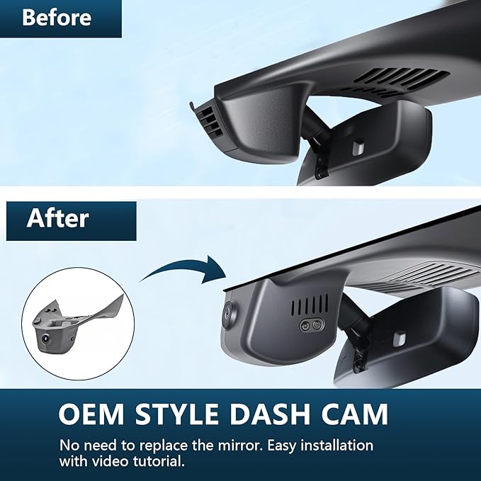 Mangoal 4K Dash Cam Custom fit for Mazda CX-70 2025 2026, Turbo S Premium Plus Package AWD, OEM Style, 2160P UHD Video, WiFi & APP, 64GB Card