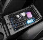 LUWU Center Console Organizer Compatible with Subaru Crosstrek & Impreza 2024-2026 Accessories Armrest Console Secondary Storage Box Insert Tray ABS Material with Coin Holder Blue