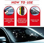 Automotive Oil Film Cleaning Brush with Reusable Foam Sprayer, Upgraded Antifog Glass Cleaning Board, Glass Oil Film Remover for Car Windows & Windshields, Versatile Car Glass Cleaner Brush (Black)