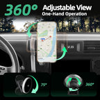 Car Phone Holder Mount for Toyota FJ Cruiser (2007-2013 2014), Magnetic Phone Holder, Magsafe Car Mount Charger, Dashboard Phone Holder, 15W Wireless Fast Charging for iPhone, Samsung & Google