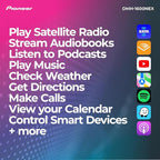 Pioneer DMH-1600NEX 6.8" Double-Din Digital Multimedia Receiver - Built in Bluetooth, Wired Apple CarPlay and Android Auto, Touchscreen, Rear Camera Input