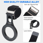 Magnetic Phone Holder for Car, Steering Wheel Phone Holder [Strong Magnet], for MagSafe, Adjustable Strap Compatible with Gym Equipment, Stroller, Shopping Cart, All Phone(Magnetic Ring Included)