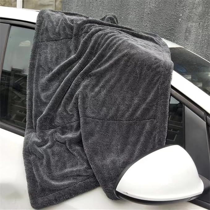 Plush Microfiber Car Wash Towel High GSM Auto Detailing Drying Cloth