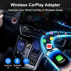 Wireless CarPlay & Android Auto Adapter: 2026 Upgraded Mini Plug & Play CarPlay Dongle - Convert Wired to Wireless - Fast Stable Connection, No Delay for for iOS 10+ & Android 11+, 2017+ Cars