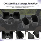 LUWU 2025 2026 4Runner Accessories Compatible with 2025 2026 Toyota 4Runner Center Console Cup Holder, Rear Seat Door Side Silicone Cup Holder Black 4 Runner 2026 Accessory 2-Pack