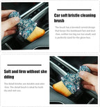 zipelo Auto Interior Dust Brush, Car Detailing Cleaning Brush with Diamond, Bling Handle Soft Bristles Dusting Tool, Scratch Free Dirt Clean Brushes for Vehicle Air Conditioner Vent (Multicolor)