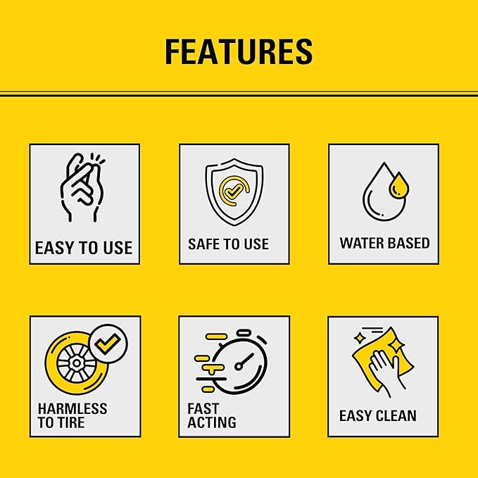 STANLEY AP95 Tire Repair & Inflator – (12x10 oz.) Flat Tire Sealant Spray Kit for Car, Bike, Motorcycle – Seals & Inflates Tubeless Tires – No Jack Needed – Emergency Tire Fix – Rim Safe | 12 Pack