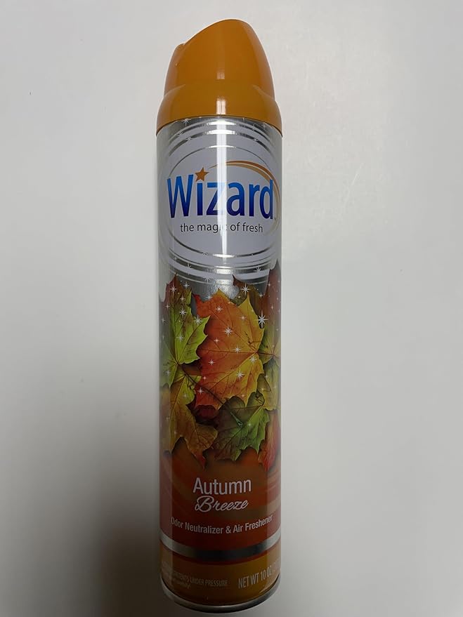 Wizard The Magic of Fresh | Odor Neutralizer & Air Freshener - 10 Oz. Autumn breeze (Pack of 4) (Packaging May Vary)