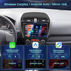 2+64GB Android 15 Car Radio for Mitsubishi Mirage 2012-2022 Wireless Carplay Android Auto, 9" Touch Screen Car Stereo GPS Navi, WiFi, Bluetooth, Backup Camera, FM RDS Radio, EQ DSP, SWC