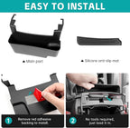 Center Console Organizer Compatible with 2018-2026 Jeep Wangler JL JLU 4xe Rubicon Sahara & 2020-2026 Gladiator JT Accessories, Console Hanging Box Tray Fit for Jeep Interior Accessories