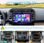 4G+64G Car Radio Stereo for Toyota RAV4 2007-2012, Wireless Carplay&Android Auto with Android 13 Support Bluetooth/Voice Control/GPS/WiFi/Back-up Camera/SWC/FM, 10 Inch IPS Touch Screen