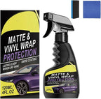 Matte & Vinyl Wrap Protection Spray, Cars Vinyl Wrap Protectant Cleaner, Quick Drying Matte Paint Cleaner for Car, Matte Finish Detailer and Spray Sealant for Cars (1 Pcs)