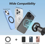 jaroco for [Magsafe Car Mount] [360°Flexible Rotation] [20X Strong Magnets] Upgraded Metal Hook, Hands-Free Phone Holder Fit for iPhone 16/15/14/13/12 Series, Black