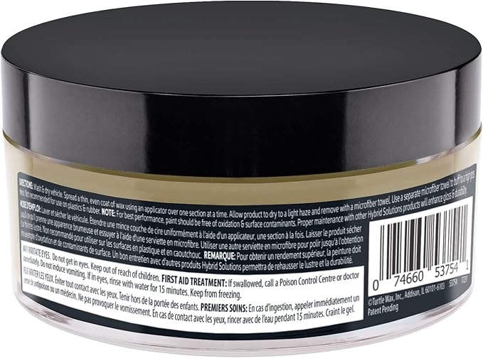 Turtle Wax 53754 Hybrid Solutions Ceramic + Graphene Patent-Pending Paste Wax, 5.5 oz