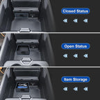 EDBETOS Storage Drawer Tray Compatible with 2019–2026 Dodge RAM 1500 2500 3500 Center Console Storage Drawer Accessories, Removable Cubby Organizer Box Insert Tray (Only Fits Models with Cubby)