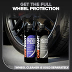 Carfidant Ultimate Tire Shine Gallon - Black Satin Shine - New Look Tire Dressing and Rubber Protectant - Long-Lasting with Non-Grease and No Sling - 128 fl. oz.
