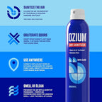Ozium® 8 Oz. Air Sanitizer & Odor Eliminator for Homes, Cars, Offices and More, Original Scent - 4 Pack | Reduces Airborne Bacteria Eliminates Smoke & Malodors