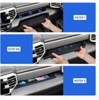 Autorder Center Console Organizer Tray for 2022-2025 2026 Toyota Tundra SR SR5 Accessories - Passenger Storage Organizer Mat,Glove Box Storage Organizer Tray - Silicone Black