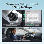 OTTOCAST Mini Slim, 2026 Upgrade 2in1 Wireless CarPlay & Android Auto Adapter, Plug & Play, WLAN Dual-Band 2.4G+5G, Auto Reconnect, Compatible with After 2016 Cars with Wired CarPlay/Android Auto