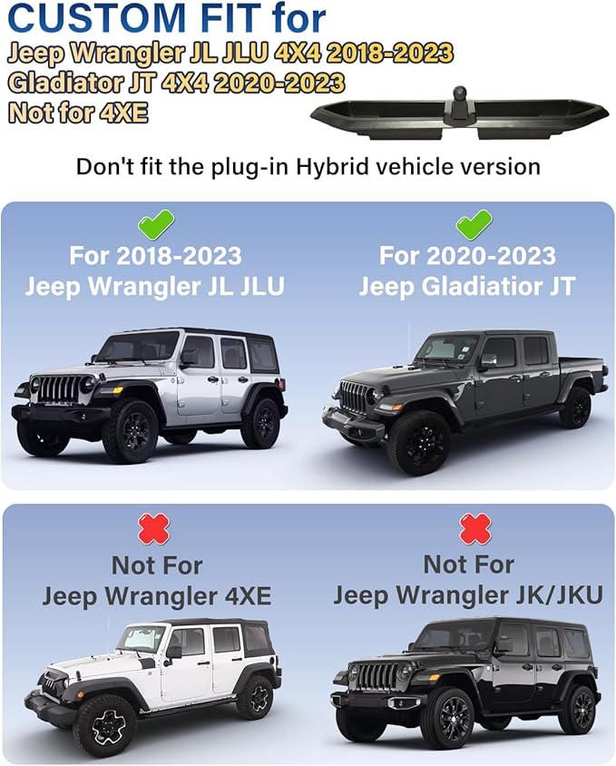 Phone Holder for Jeep Wrangler JL JLU 2018-2023/Gladiator JT 2020-2023 Accessories Magnetic Phone Mount for MagSafe, Magnets Dashboard Mount Phone Holder Dash Tray (Only for 4X4, Not for 4XE)