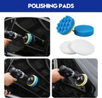 Qydipclin 38Pcs Car Detailing Kit, Car Detailing Brush Set, Car Wash Cleaning Kit, Car Detailing Brushes, Professional Car Care Kit for Interior Exterior Wheels, Blue