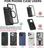 MSXTTLY Vacuum Magnetic Phone Holder for Car Suction Cup Phone Mount Adjustable Suction Phone Mount 2026 Upgraded Vacuum Magnetic Phone Stand for All Smartphones White