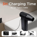 Compressed Air Duster - 130000RPM Brushless Cordless Blower, 5000mAh Rechargeable, 3-Speed Mini Duster with Fast Charging for Computer, Keyboard, Car, Home Cleaning