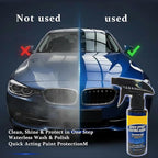 Quick Effect Coating Agent for Car, Nano Car Coating Spray, Quick Effect Coating Agent,Quickly Coat Car Wax,Car Scratch Wax Polish Spray Waterless Wash,Helps Refresh Exterior Gloss & and Glass Cleaner