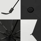 BAODINI Small UV Protection Travel Umbrella Compact for Rain and Sun UPF 50+ Windproof Portable 42 inch Umbrella for Women and Men