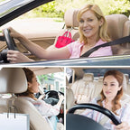 Upgraded Headrest Hooks for Purses and Bags, 2 in 1 Car Back Seat Head Rest Hanger Matching Cars Interior Genuine Leather Vehicle Storage Holder Hook, 1 Pack, Gray