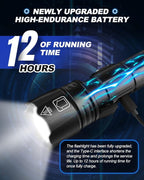 Victoper Rechargeable Flashlight, High Lumens Super Bright Flashlights, 5 Modes XHP 70.2 Waterproof High Powered LED Tactical Flash Light, Handheld Flashlight for Emergency, Camping, Hiking