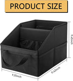 Car Seat Organizer, Back Seat Organizer, Collapsible Small Car Seat Storage Organizer with Handles and Mesh Pockets, Auto Backseat Organizers for Front/Rear Consoles Back Seats Traveling