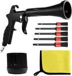HANDY Tornado Car Cleaning Gun with Rubber Guard and Brass Adjustable Air Flow Nozzle Air Gun for Compressor Pneumatic Tool for Dust Cleaning Car Detailing