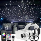 ATOKEE 10W Twinkle 400pcs Starlight Headliner Kit, 0.03in9.8ft Fiber Optic Star Lights for Car/Home Roof Use with APP/Remote Control