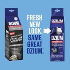 Ozium Air Sanitizer, 2 oz Car Fogger: Single-Shot Smoke Odor Eliminator & Car Air Freshener (Carbon Black, 6 Packs)