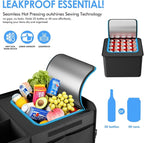 MEI&CO Car Trunk Organizer - 2.5mm PP Board Built, 35L Leakproof Cooler, 105L Capacity, 2 Tie-Down Straps, 4 Adjustable Dividers, Foldable Design for SUVs, Trucks, and Cars