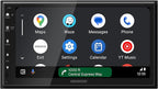 KENWOOD DMX400S 6.8" Capacitive Touchscreen Digital Multimedia Receiver – Apple CarPlay, Android Auto, Bluetooth, USB Mirroring, 13-Band EQ