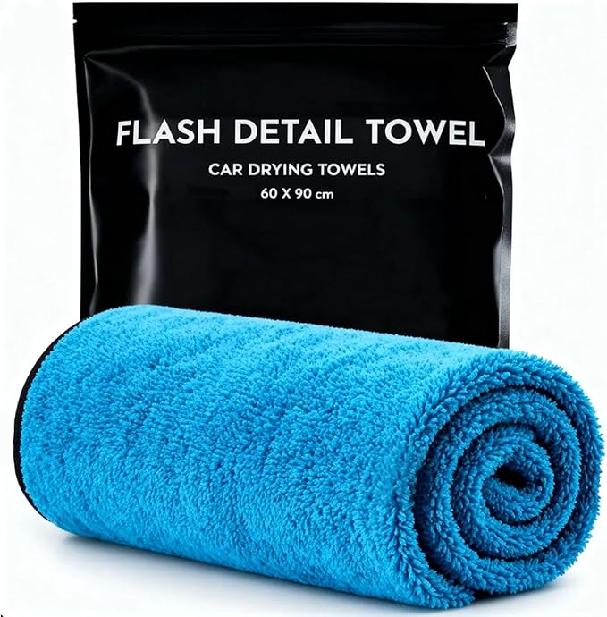Car Drying Towel 24"x36", Soft Ultra-Absorbent Microfiber Towels for Cars, 600GSM Streak-Free, Scratch-Free Drying Towels for Automotive Detailing (1)